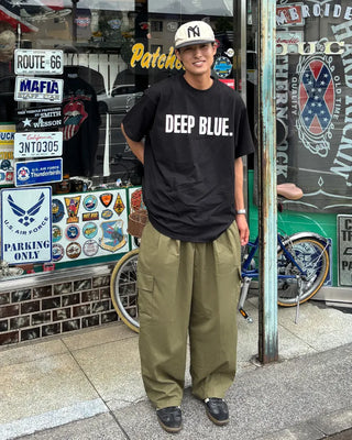 String Tuck Cargo Pants