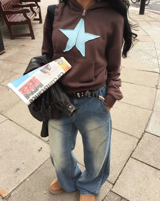 [3rd Re-release] (ORIGINAL) Star Patch Number Hoodie