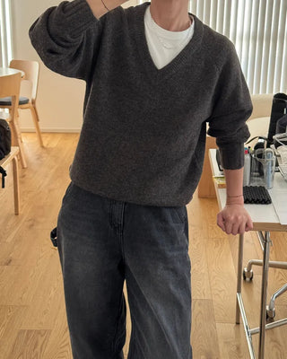 Regular Fit V-Neck Knit