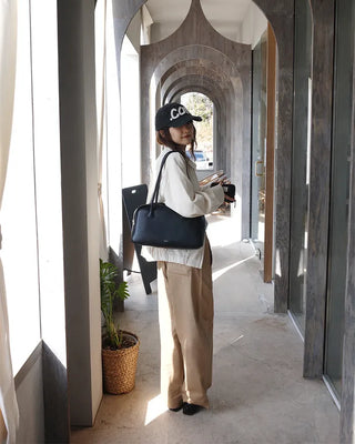 Side panel cotton pants