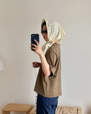 Mercerized Overfit Short-Sleeve T-Shirt