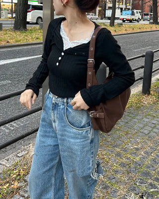 Side belt shoulder bag