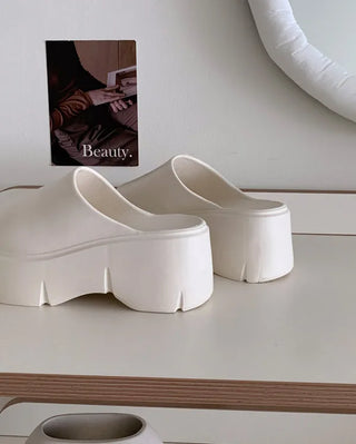 Platform Aqua Simple Slippers (2 colors)