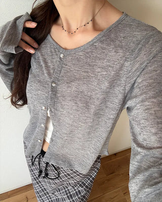 Sheer Mohair Cardigan