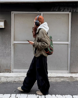 Boa fleece half-button anorak