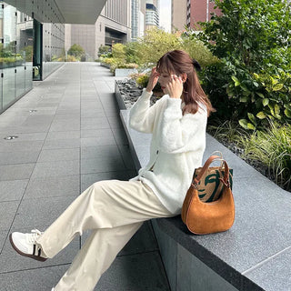 Loose-fit cardigan