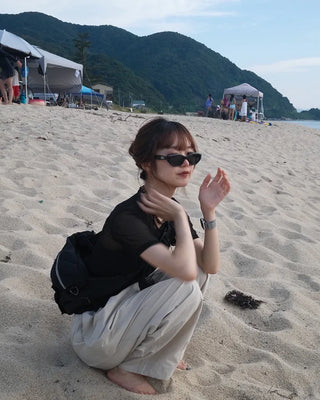 Banding wide pants