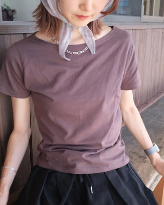 Boat neck T-shirt