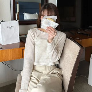 Sheer basic knit