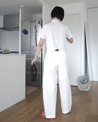 Basic half-neck T-shirt