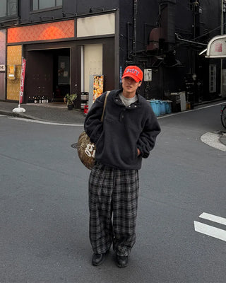 Half-neck button fleece