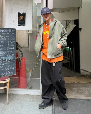 D-ring one-tuck balloon pants