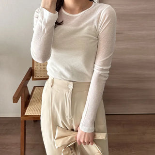 Basic Tencel Long T-Shirt