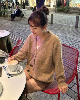 Oversized Fur Cardigan