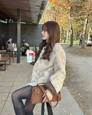 Oversized Half Fur Coat