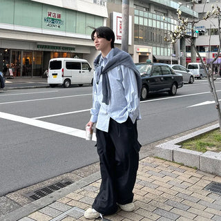 (Unisex) Oversized Cotton Shirt