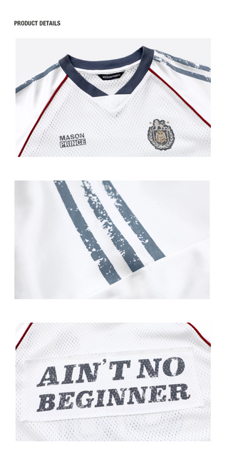 [MASONPRINCE] Mesh Rugby T-shirt
