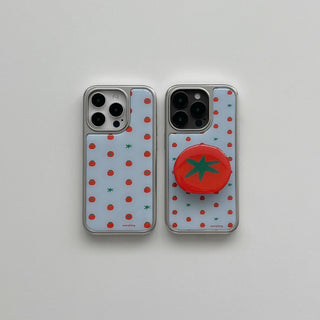 Dot yellow mint ipad case