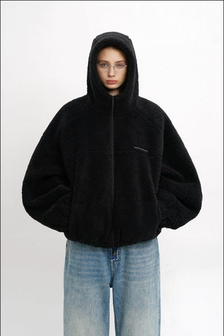 [MASONPRINCE] Fleece Hooded Jacket