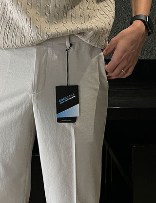 (SLIM). Coolmax Hidden Banding Slacks (cool fabric)