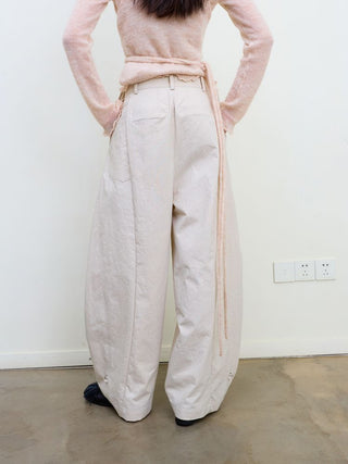 [NeverSeez] Pleated Wide-Leg Pants