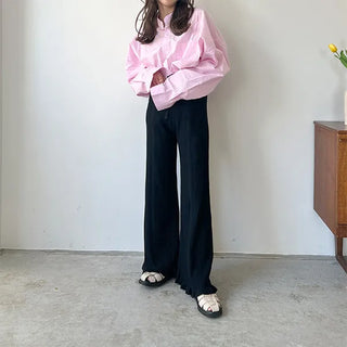 Frilled Rib Pants