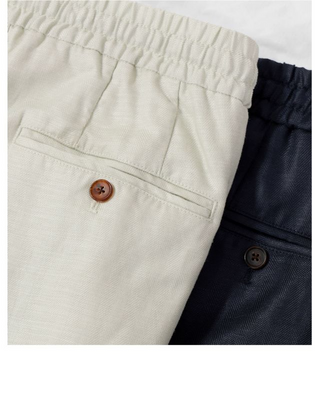 [CULTUM] Linen-blend Srawstring Shorts