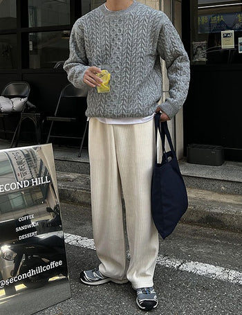 Cookie Fisherman Round Knit (soft fabric)