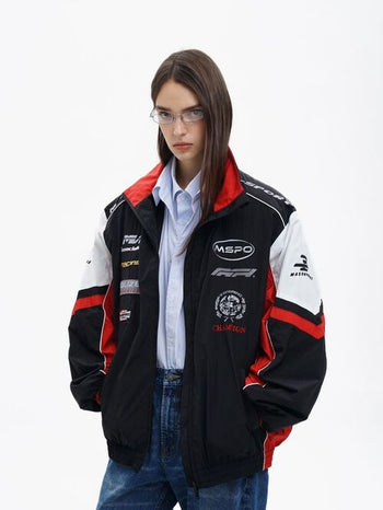 [MASONPRINCE] Racing Club Coach Jacket Set