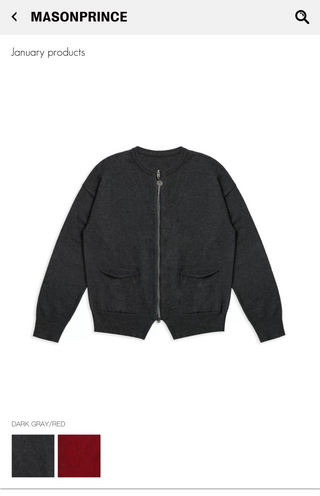 MASONPRINCE Zip-up Cardigan