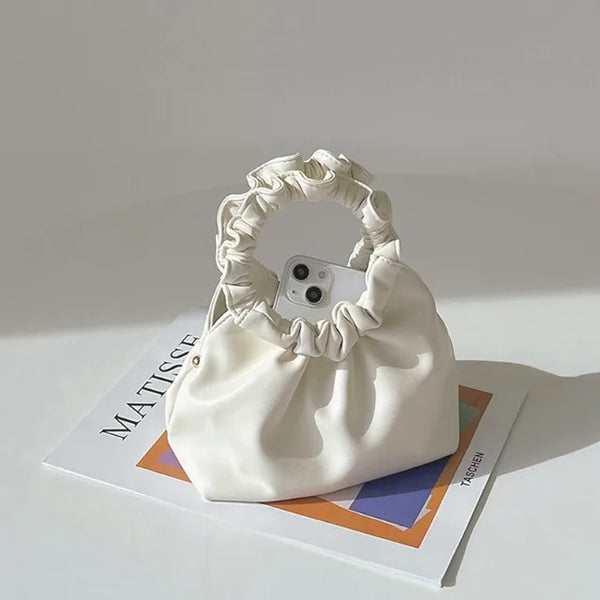 Andaz Shirred Mini Flame Chain Bag