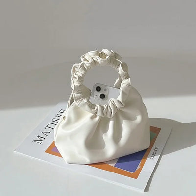 Andaz Shirred Mini Flame Chain Bag