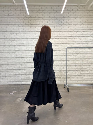 [NeverSeez] Strappy Spliced Midi Dress