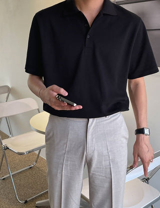 PK Oversized Collared Short Sleeve Tee (5 colors)