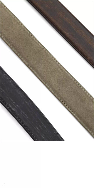 [MASONPRINCE] Cowhide Leather Lion Buckle Belt