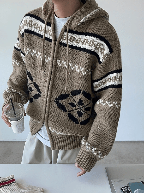 Barbie Nordic Knit Zip-up Jacket