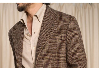 [CULTUM] Wool Prince of Wales Check Blazer