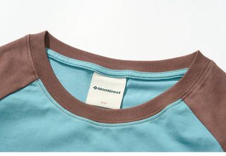 [Monterest] Raglan Sleeve Color Block Slim Fit Tee
