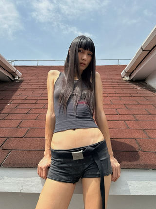 [MASONPRINCE] Metal Buckle Belt