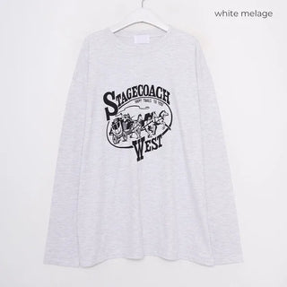 Oversized Lettering Long T-Shirt
