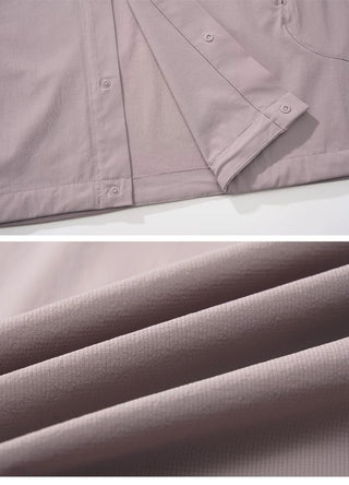 [Monterest] Arc Seam Short Sleeve Layered Shirt