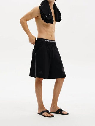 [MASONPRINCE] Pleated Wide Leg Sweat Pants