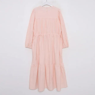 Waist strap long dress