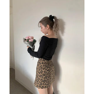 Asymmetrical Color Ribbed Pullover