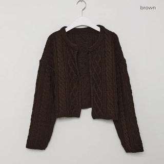 Simple Cable Cardigan