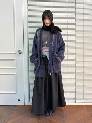 [NeverSeez] Jacquard Voluminous Skirt