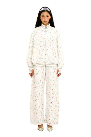 [Moromoro2] Horse & Rabbit Print Sweatshirt  Set