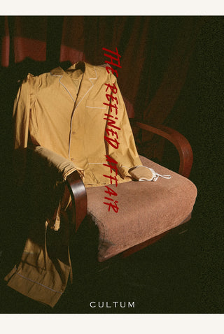 [CULTUM] Piped Pajama Shirt