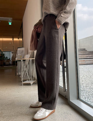 Perfect Fit Wool Long Slacks (3 colors)