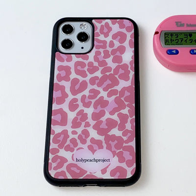 [MADE] Leopard Pink Glass Bumper iPhone Case